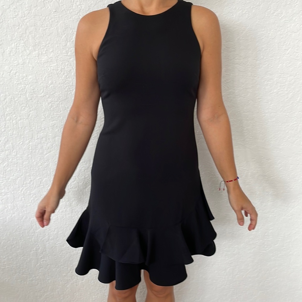 Black cocktail dress from Cynthia Rowley